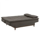 Sofá Cama 3 Lugares 192cm Luna Estofart Bege