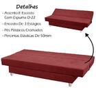 Sofa Cama 3 Lugares 194 Cm Xangai Veludo Removeis