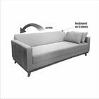 Sofá Cama 3 Lugares 2,05m Yara Bom Pastor