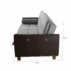 Sofá Cama 3 Lugares 211cm Berlim  Cinza