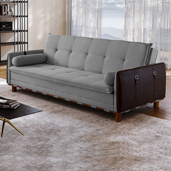 Sofá Cama 3 Lugares 211cm Berlim  Cinza