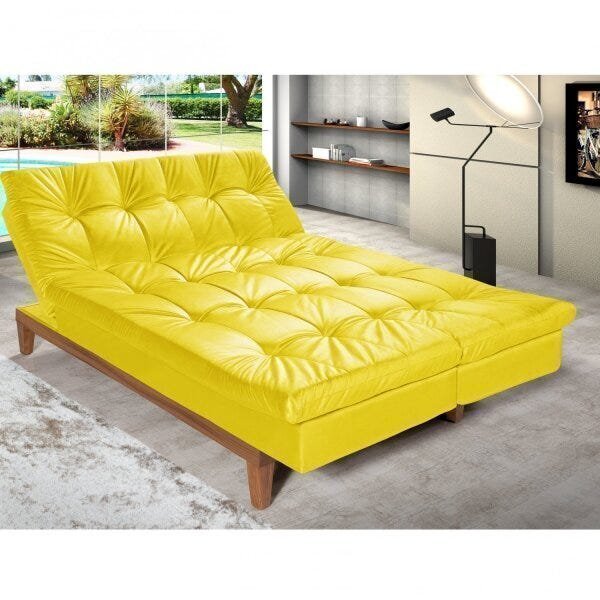 Sofá Cama 3 Lugares 5 Posições Versátil Madero Espresso Móvei