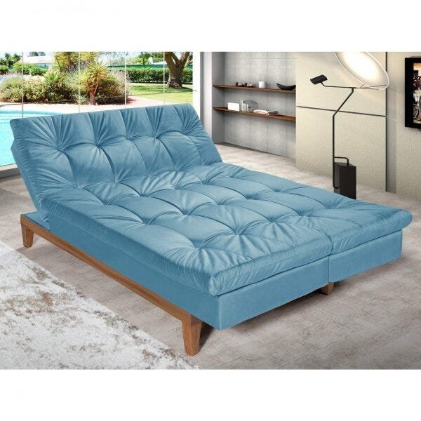 Sofá Cama 3 Lugares 5 Posições Versátil Madero Espresso Móvei