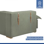 Sofá Cama 3 Lugares Arizona Retrátil Boucle Verde - Celflex