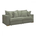 Sofá Cama 3 Lugares Arizona Retrátil Boucle Verde - Celflex