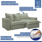 Sofá Cama 3 Lugares Arizona Retrátil Boucle Verde - Celflex