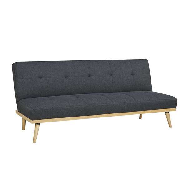 Sofá-cama 3 Lugares Casal Córsega Cinza Escuro