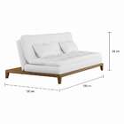 Sofá-cama 3 Lugares Casal Excelencia Base E Pés De Madeira Br