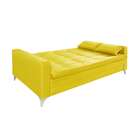 Sofá-cama 3 Lugares Casal Facility Veludo Amarelo