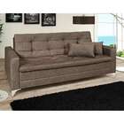 Sofá-cama 3 Lugares Casal Facility Veludo Toscana Chocolate