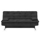 Sofá-cama 3 Lugares Casal Majesty Suede Cinza