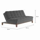 Sofá-cama 3 Lugares Casal Premium Champion Base E Pés De Made