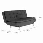 Sofá-cama 3 Lugares Casal Premium Champion Preto