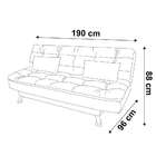 Sofá-cama 3 Lugares Casal Premium Ii Suede Café