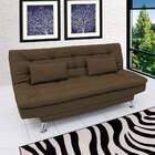 Sofá-cama 3 Lugares Casal Premium Marrom