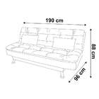 Sofá-cama 3 Lugares Casal Premium Suede Marrom