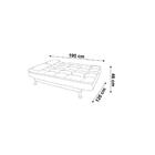 Sofá-cama 3 Lugares Casal Premium Suede Vermelho