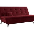 Sofá-cama 3 Lugares Casal Premium Suede Vermelho