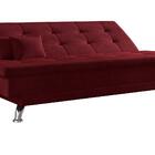 Sofá-cama 3 Lugares Casal Premium Suede Vermelho