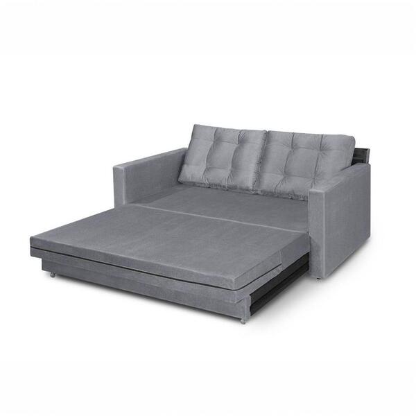 Sofá-cama 3 Lugares Casal Premium Vênus 1.65m (l) Cinza