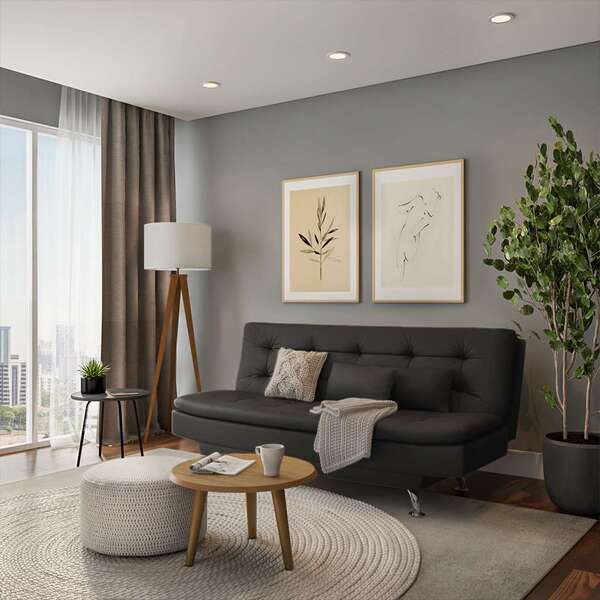 Sofá-cama 3 Lugares Casal Premium Winner Preto