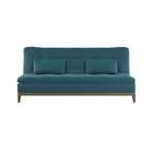 Sofá-cama 3 Lugares Casal Prestigio Base E Pés De Madeira Sue