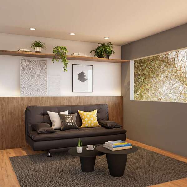 Sofá-cama 3 Lugares Casal Qualidade Café