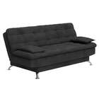 Sofá-cama 3 Lugares Casal Radiance Suede Cinza