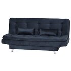 Sofá Cama 3 Lugares Com 2 Almofadas Salomé Matrix Suede Pena