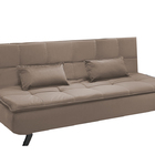 Sofá Cama 3 Lugares Cru Em Veludo 1,89m Haas