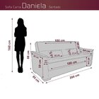Sofá Cama 3 Lugares Daniela Petróleo