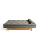 Sofá Cama 3 Lugares Em Suede Tokio Yescasa Cinza