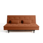 Sofá Cama 3 Lugares Em Suede Tokio Yescasa Laranja/tabaco