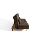 Sofá Cama 3 Lugares Em Suede Tokio Yescasa Marrom/castanho