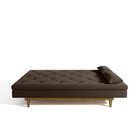 Sofá Cama 3 Lugares Em Suede Tokio Yescasa Marrom/castanho