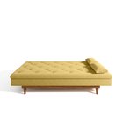 Sofá Cama 3 Lugares Em Suede Tokio Yescasa Mostarda/mel