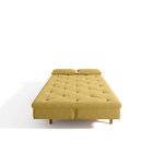 Sofá Cama 3 Lugares Em Suede Tokio Yescasa Mostarda/mel