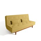 Sofá Cama 3 Lugares Em Suede Tokio Yescasa Mostarda/mel