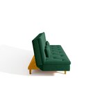 Sofá Cama 3 Lugares Em Suede Tokio Yescasa Verde