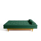 Sofá Cama 3 Lugares Em Suede Tokio Yescasa Verde