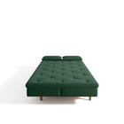 Sofá Cama 3 Lugares Em Suede Tokio Yescasa Verde/ Mel