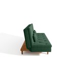 Sofá Cama 3 Lugares Em Suede Tokio Yescasa Verde/ Mel