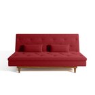 Sofá Cama 3 Lugares Em Suede Tokio Yescasa Vermelho/mel