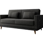 Sofá Cama 3 Lugares Esther 203cm X 95cm X 90cm Chumbo/montana