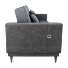 Sofá Cama 3 Lugares Esther 203cm X 95cm X 90cm Cinza/montana