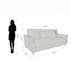 Sofá Cama 3 Lugares Esther 203cm X 95cm X 90cm Palha/montana