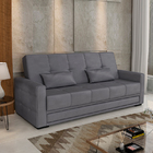 Sofá Cama 3 Lugares Grazi - Matrix - Cinza