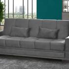 Sofá Cama 3 Lugares Grazi - Matrix - Cinza