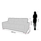 Sofá Cama 3 Lugares Grazi - Veludo Inca Ferrugem