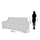 Sofá Cama 3 Lugares Grazi - Veludo Inca Preto